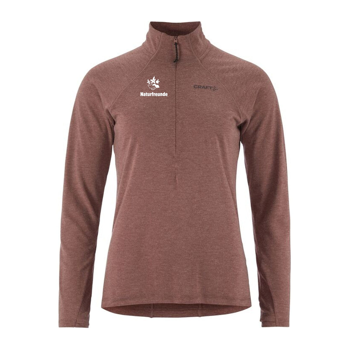 Naturfreunde Merino-Allrounder Damen – Rose Brown/Melange