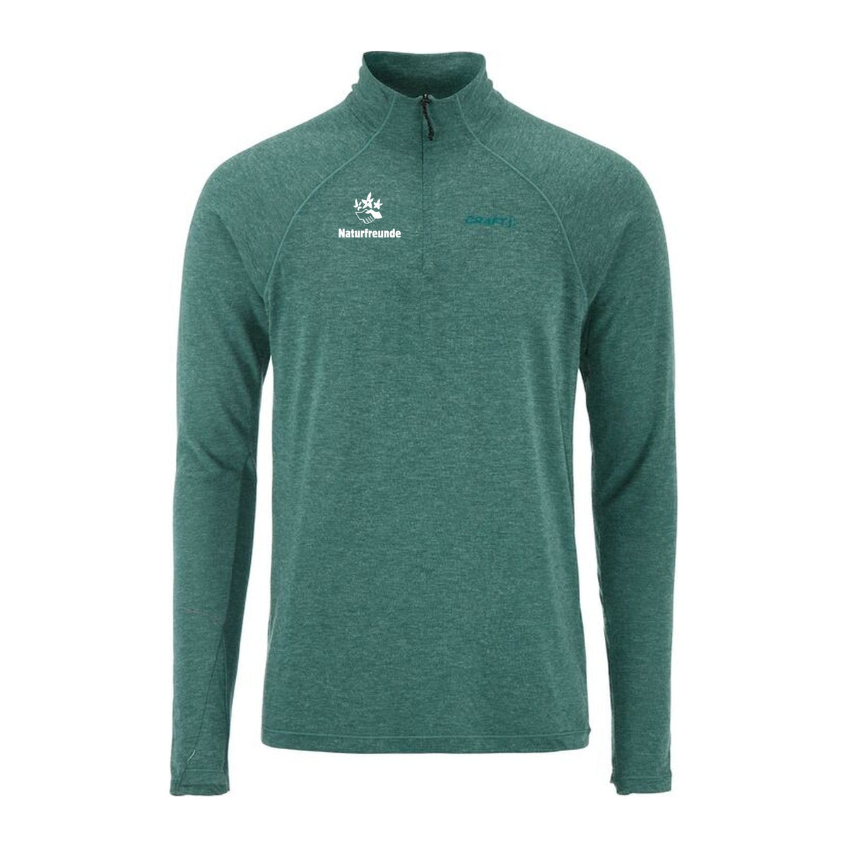 Naturfreunde Merino-Allrounder Herren – Peridot/Melange